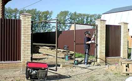 Самостоятельный ремонт металлических ворот